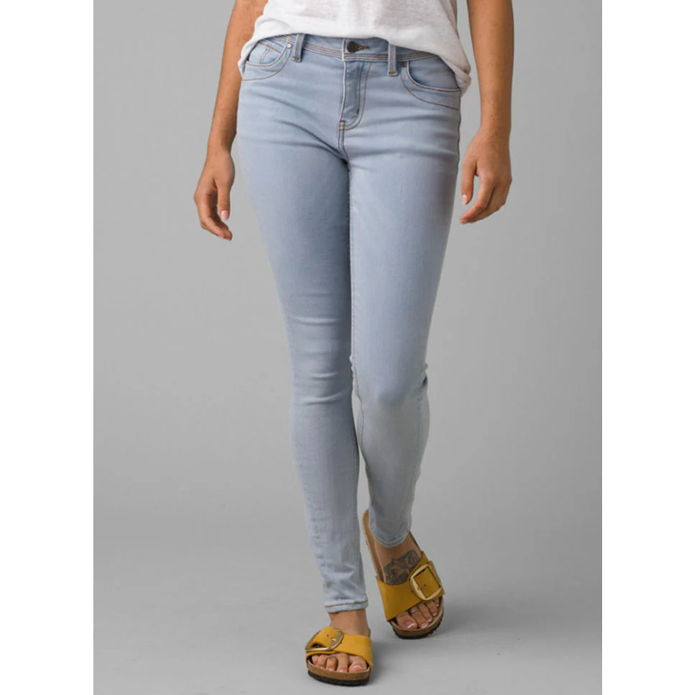 PRANA Womens Soma Skinny Jeans 27x30 US 4 Light Washed Blue High Rise NWT